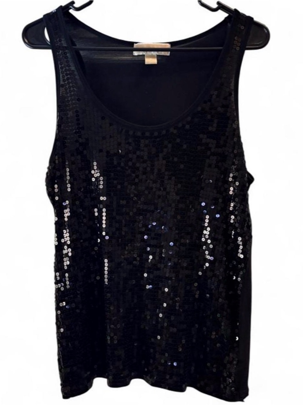 Black Sequin Michael Kors Tank